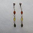 Boucles d'oreilles gouttes multicolore 